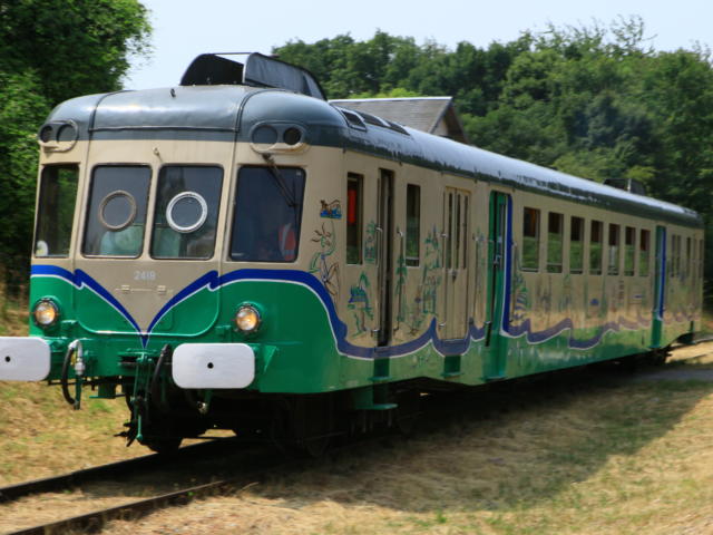 Train touristique sur les rails de la Vallée du Loir