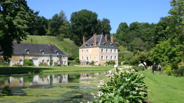 Vue sur le jardin du Plessis Sasnières