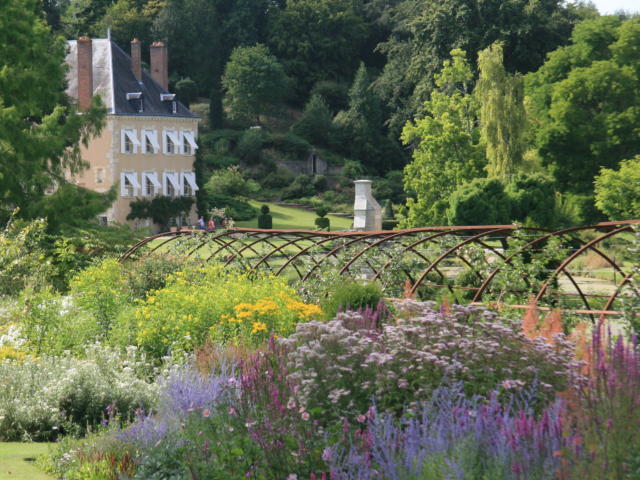 Vue sur le jardin du Plessis Sasnières