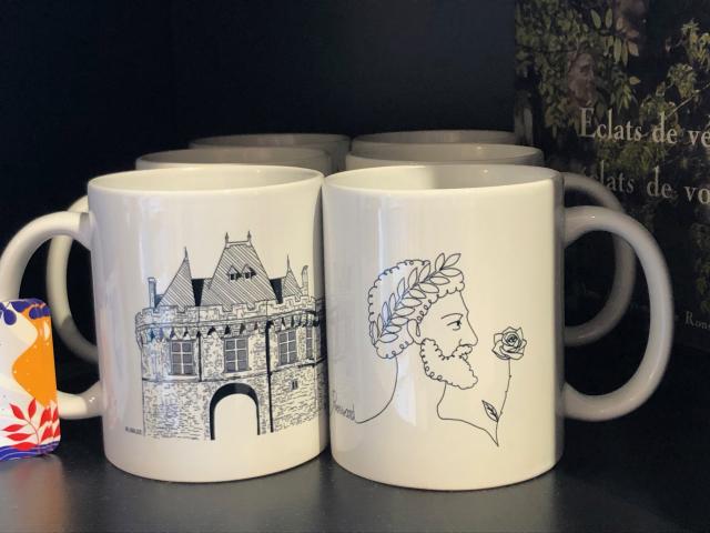 Mugs Anniversaire Ronsard Illustrés Par Marie Tafilet- Boutique Vendôme Tourisme