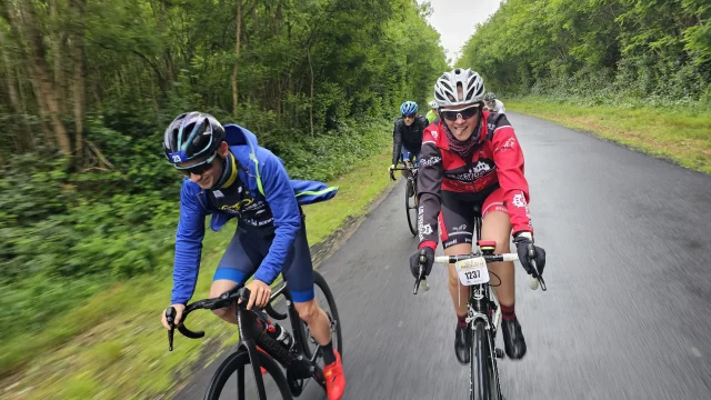 Cyclistes sur la route